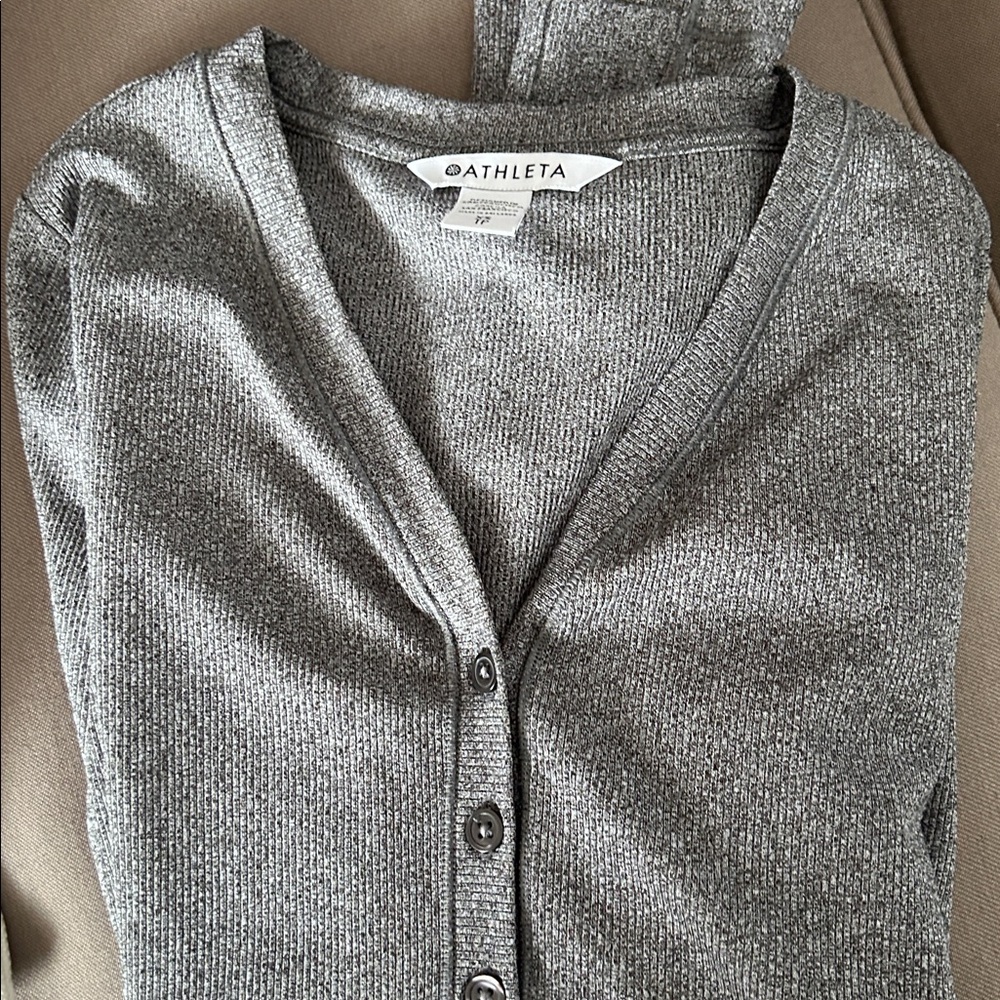 Athleta Charcoal Long Sleeve Women's Top
